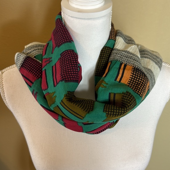 Michael Stars Textured Cream Scarf boho style - Picture 6 of 8